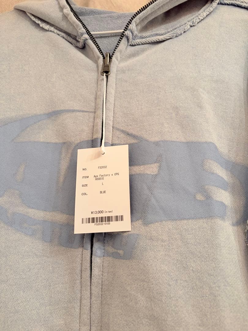 Age Factory × CPGコラボ パーカー ブルー L