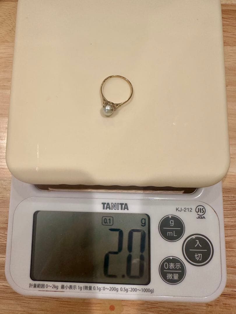 ヴィンテージ K18パールリング