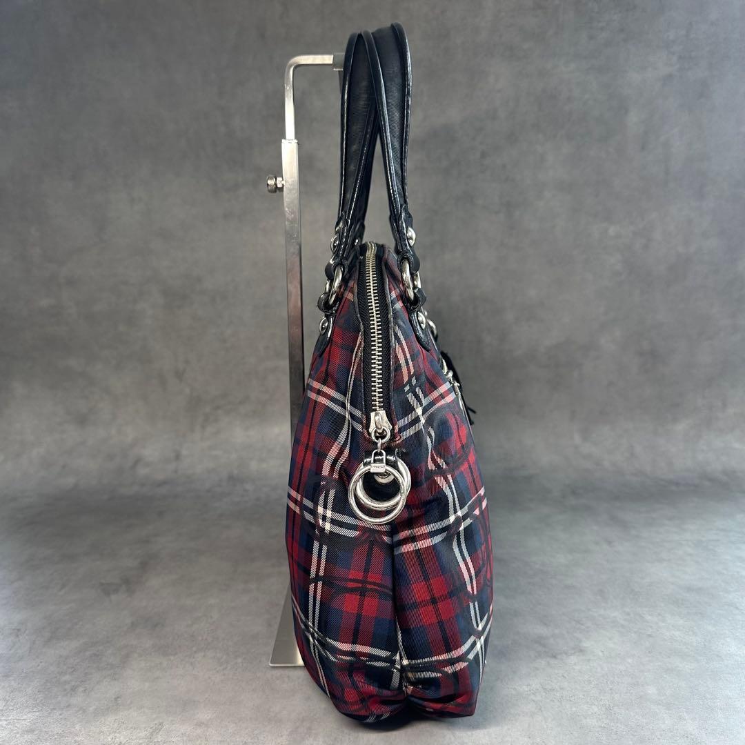 バッグ Y2K COACH Poppy Signature Check Handbag