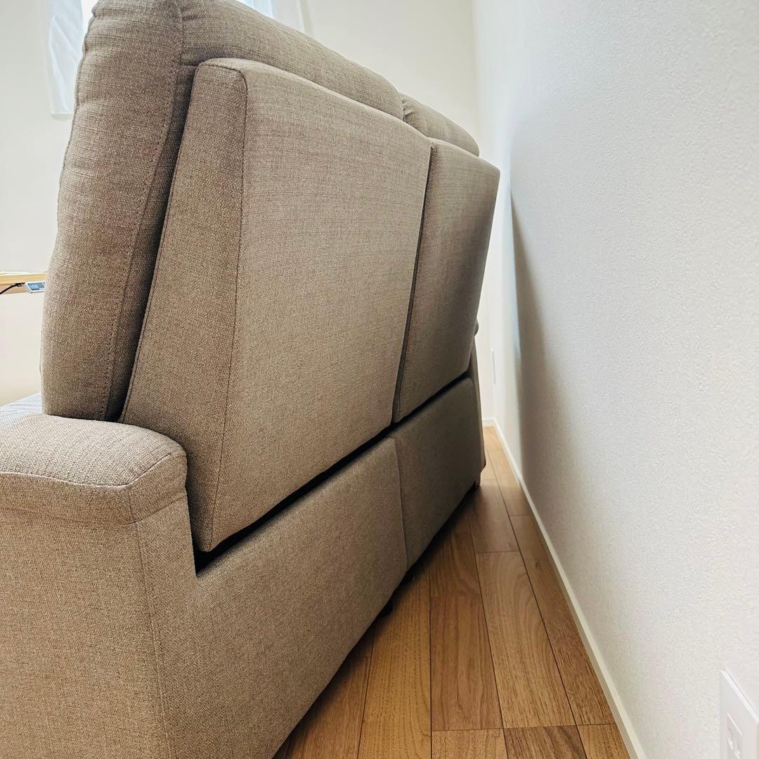 【送料込み】ニトリ 電動リクライニングソファ nビリーバ 2人掛け ベージュ