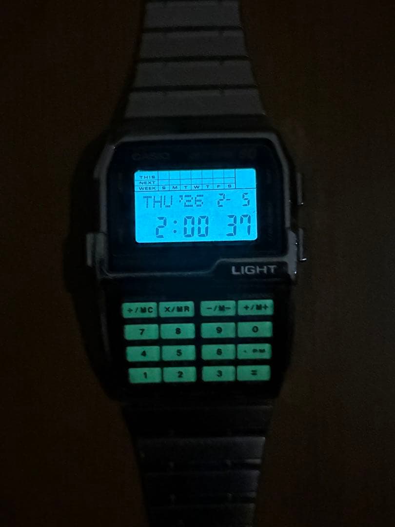 CASIO カシオ データバンクDBCー810 シルバー 電池交換済