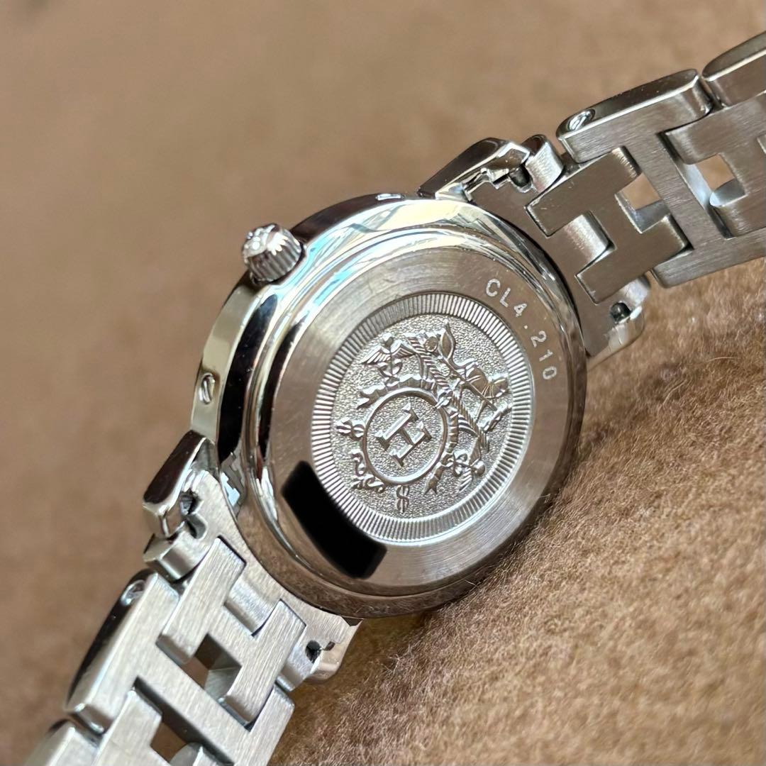【HERMES】✨極美品✨ ピンクシェル クリッパーナクレ レディース 腕時計