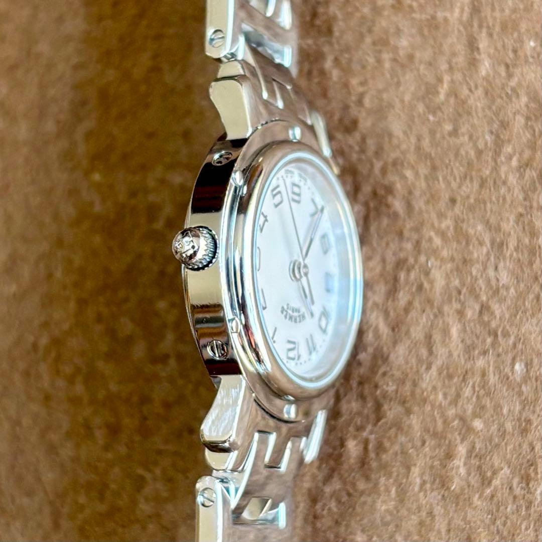 【HERMES】✨極美品✨ ピンクシェル クリッパーナクレ レディース 腕時計