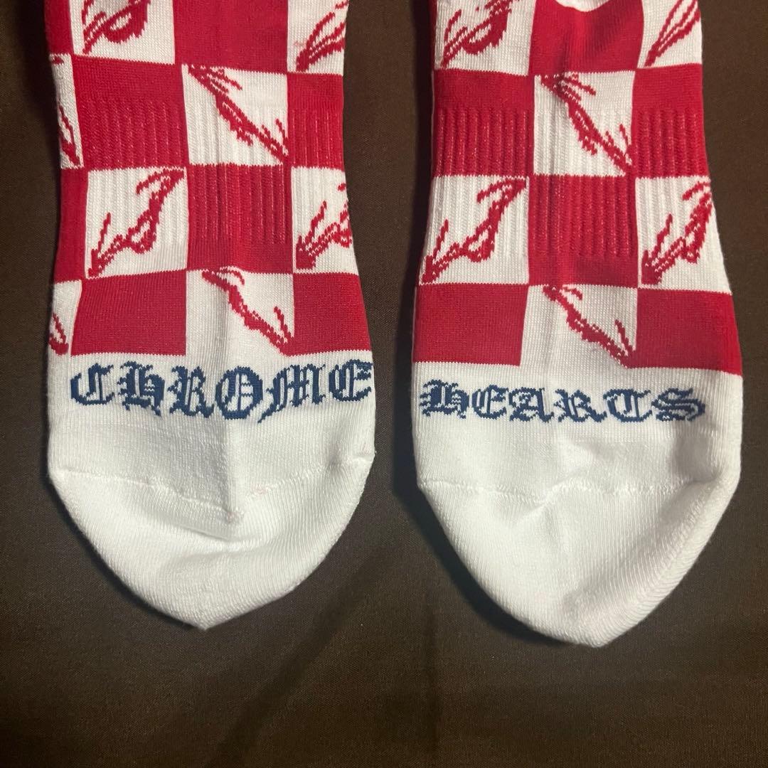 クロムハーツ　ソックス　レッド&ブルー