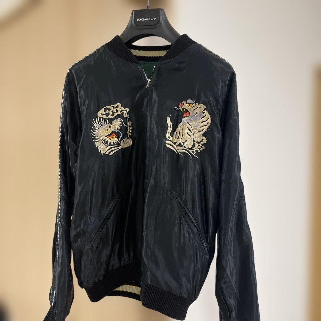 ☆発送☆東洋エンター龍☆刺繍スカジャン 日本風景