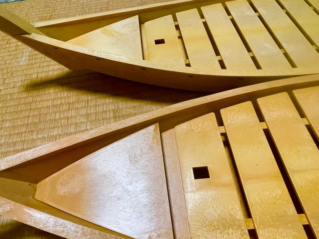 舟盛　舟盛り　刺身盛り付け　和食　料亭　宴会　2点セット