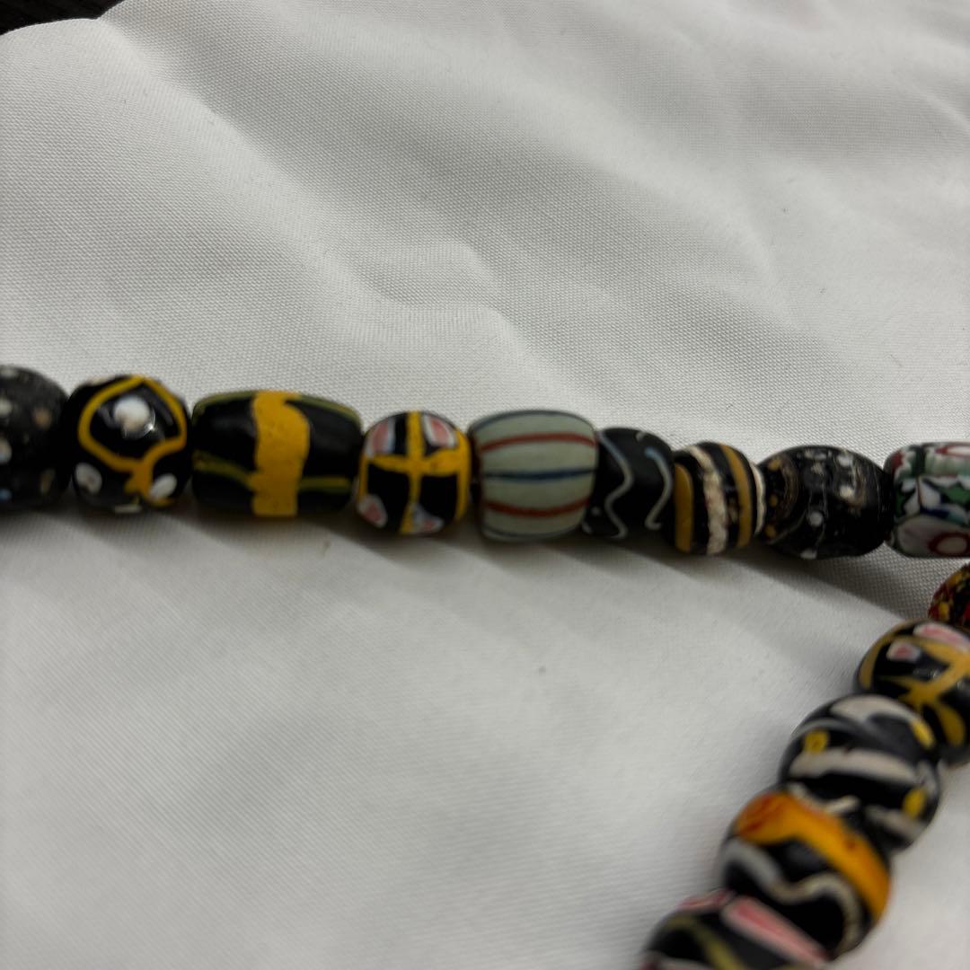 ヴェネチアントレードビーズミックス一連 とんぼ玉 アンティーク パーツ ガラス