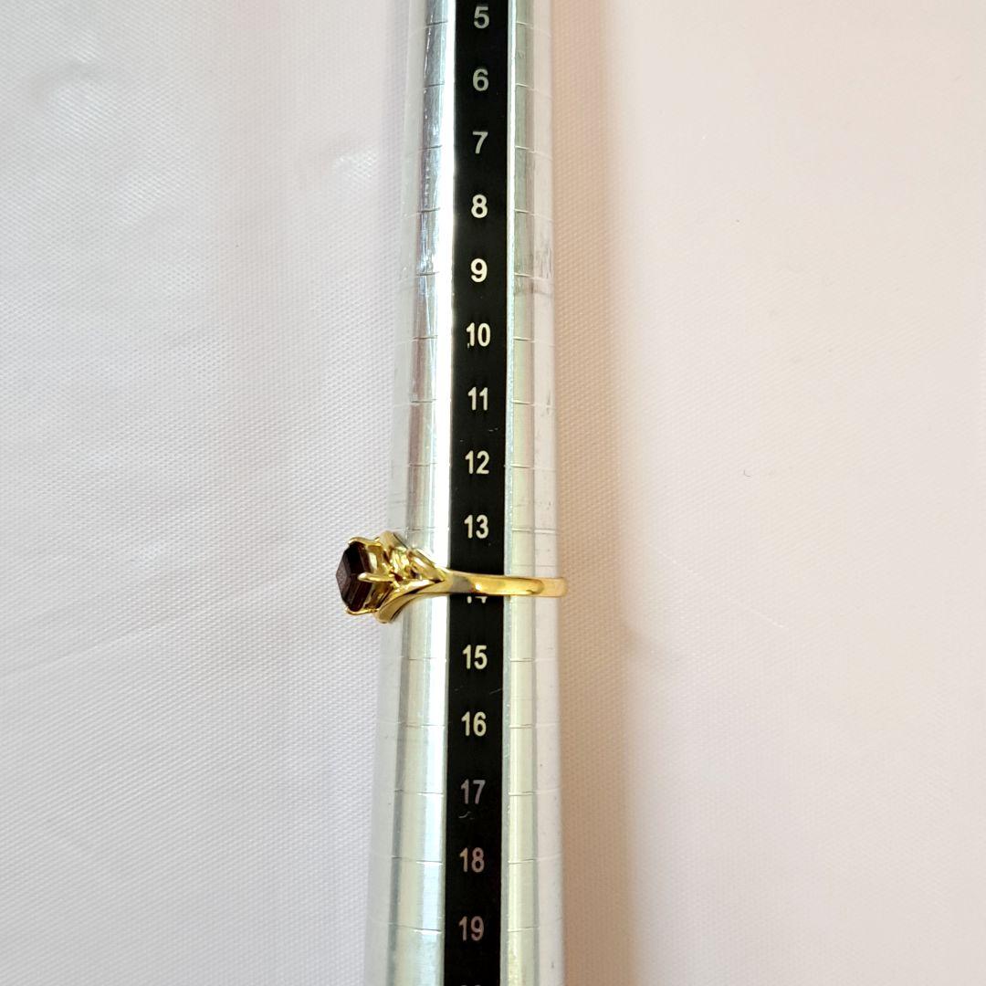 K18 ガーネット リング 14号 1月誕生石 18金