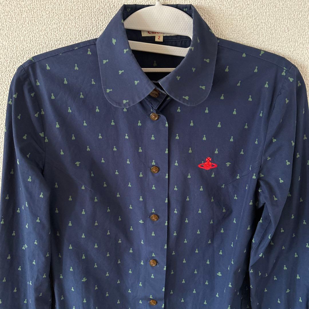 ヴィヴィアンウエストウッド　ネイビーブラウス