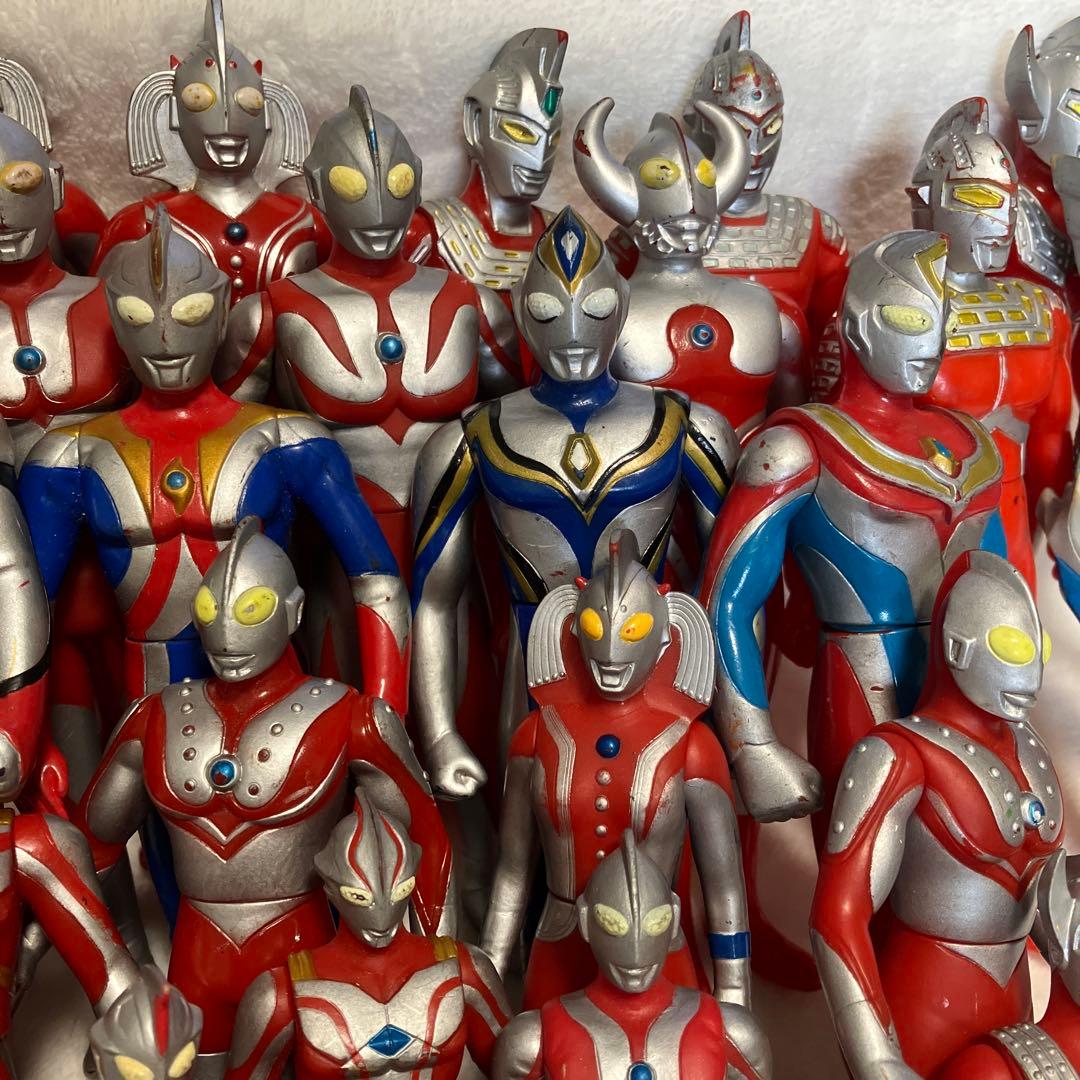 【希少レア】ウルトラマン ソフビ 初期あり 当時物 33体 セット まとめ売り