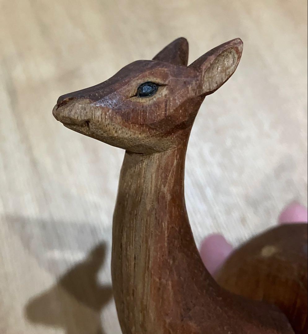 KIYATA キヤタ 木彫り　鹿のフック