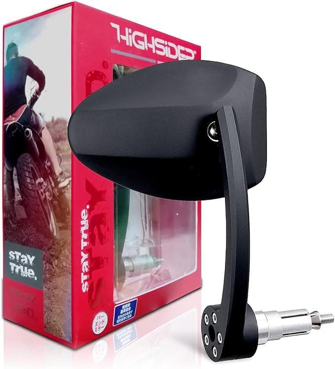 デイトナ HIGHSIDER バイク用 バーエンドミラー 両側2本 フェッララ