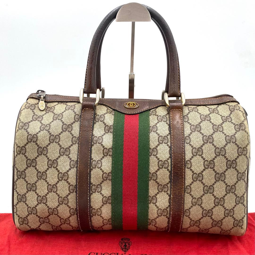 GUCCI✨ボストンバッグ GGスプリーム シェリーライン インターロッキング