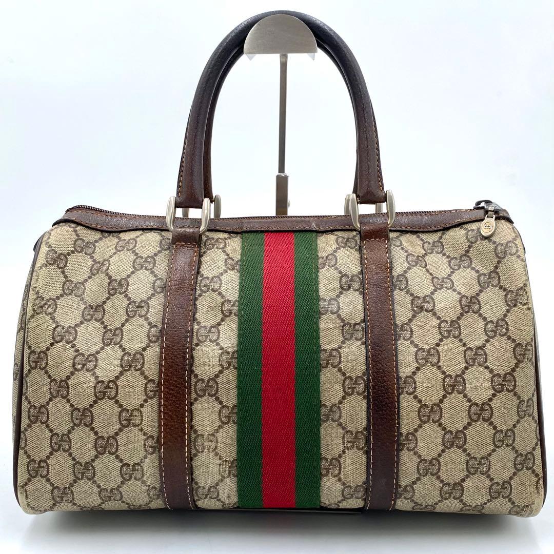 GUCCI✨ボストンバッグ GGスプリーム シェリーライン インターロッキング