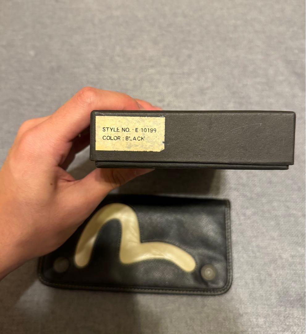 EVISU ブラック 長財布 E 10199 箱付き