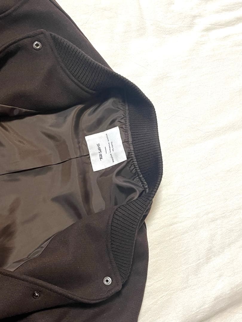 シップスエニィ　バーシティ ジャケット　ブラウン　美品