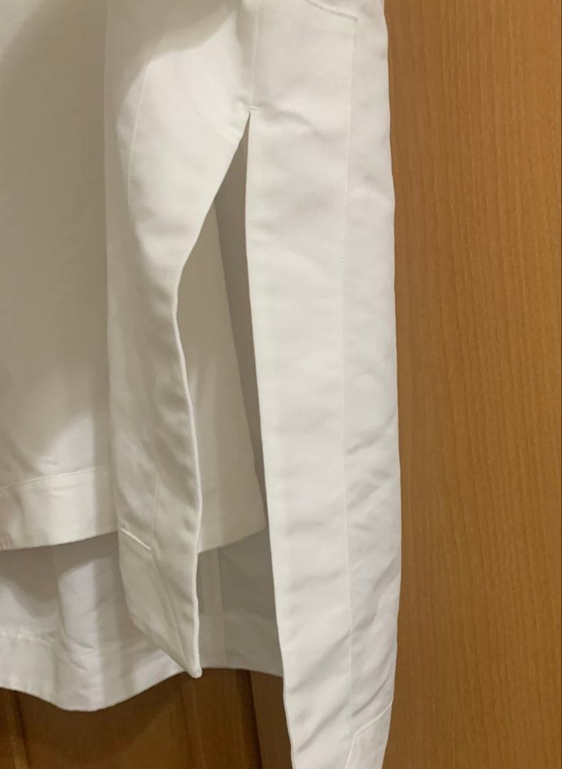 人気完売　LOHEN ローヘン　ハイカウントダブルクロス ノーカラーブラウス