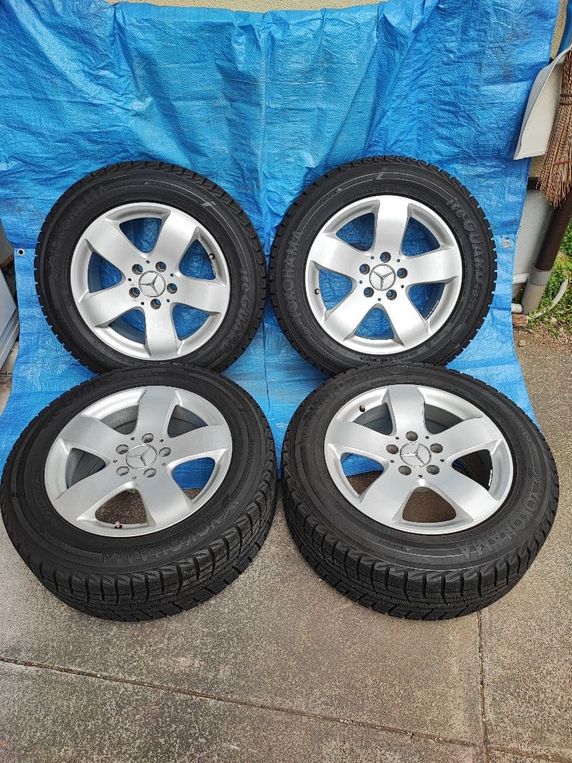 スタッドレスタイヤ　225/55R16　ベンツ純正　ホイールセット