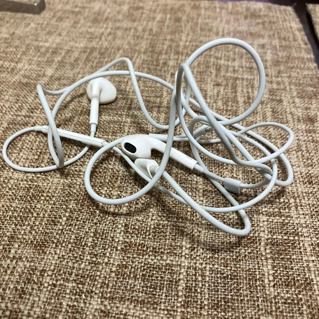 ホワイト 有線イヤホン インイヤー型