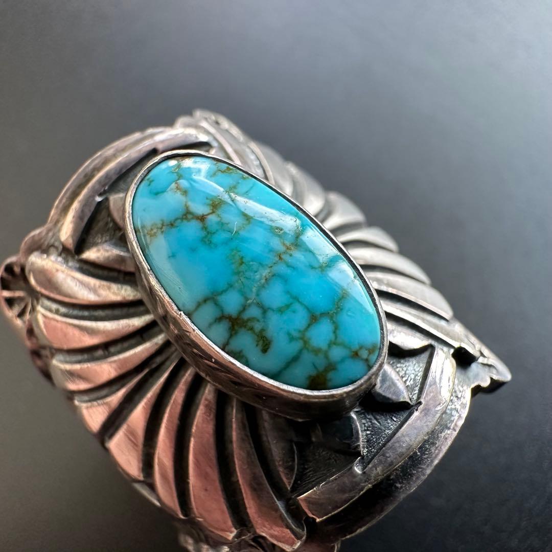 Navajo Sunshine Reeves ターコイズ リング 19号