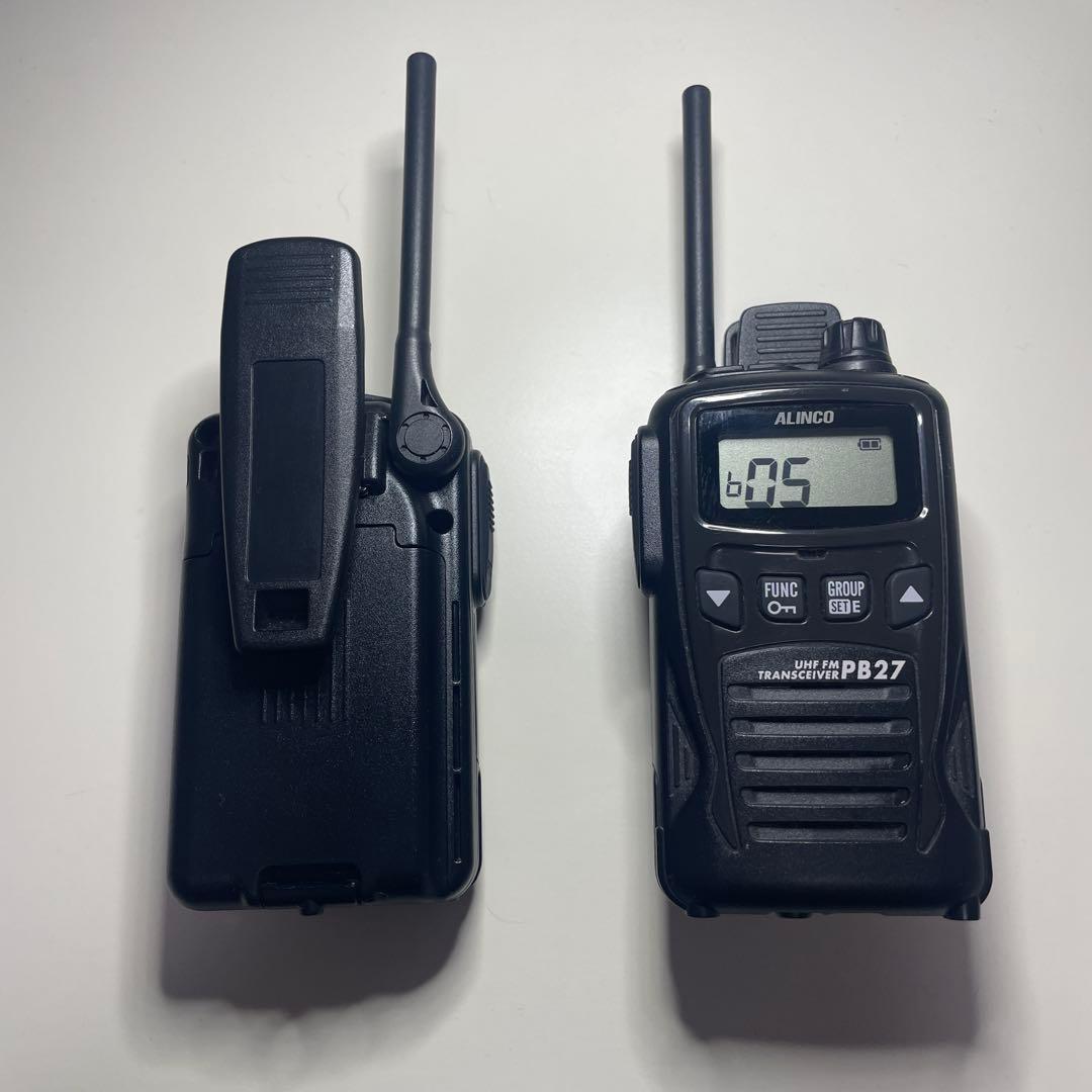 【テクテク】ALINCO 特定小電力 トランシーバー PB27