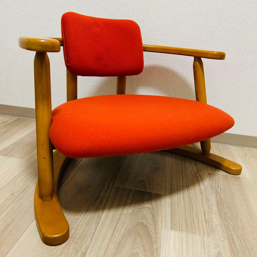 【希少】無限工房 かに座椅子 ローチェア