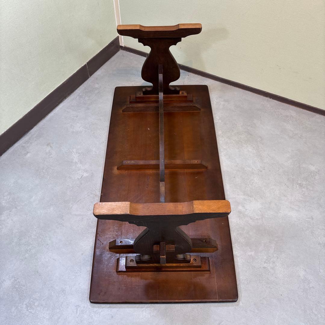 【オールドカリモク】 ローテーブル 昭和後期 1970-80年代 ヴィンテージ