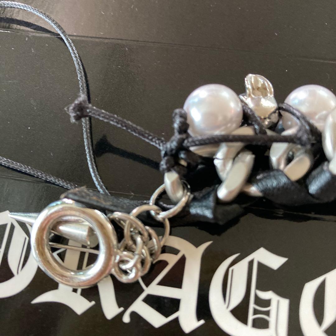 BIG BANG G-DRAGON パール メタルストラップブレスレット難有り