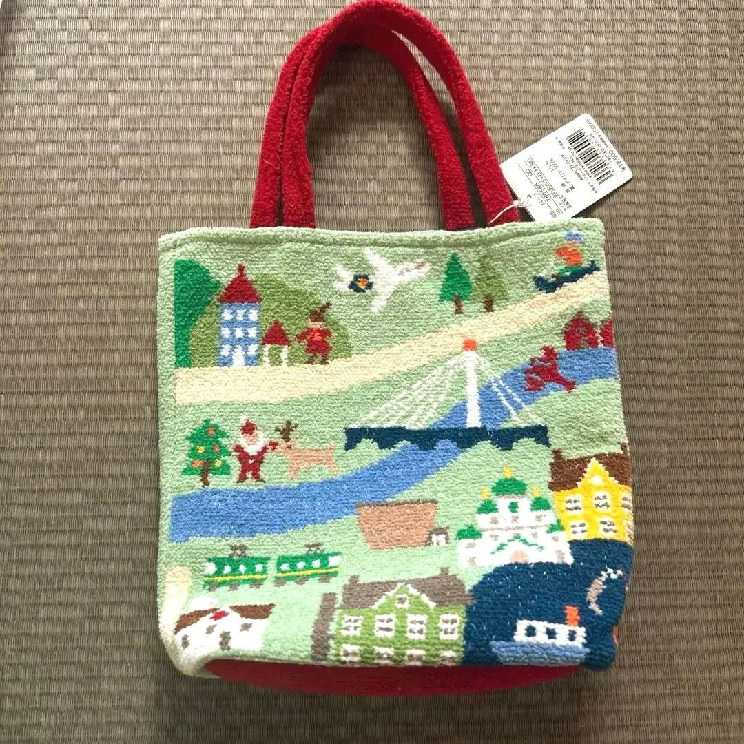 【新品 未使用】ファミリア シェニール織バッグ※最終値下げ※