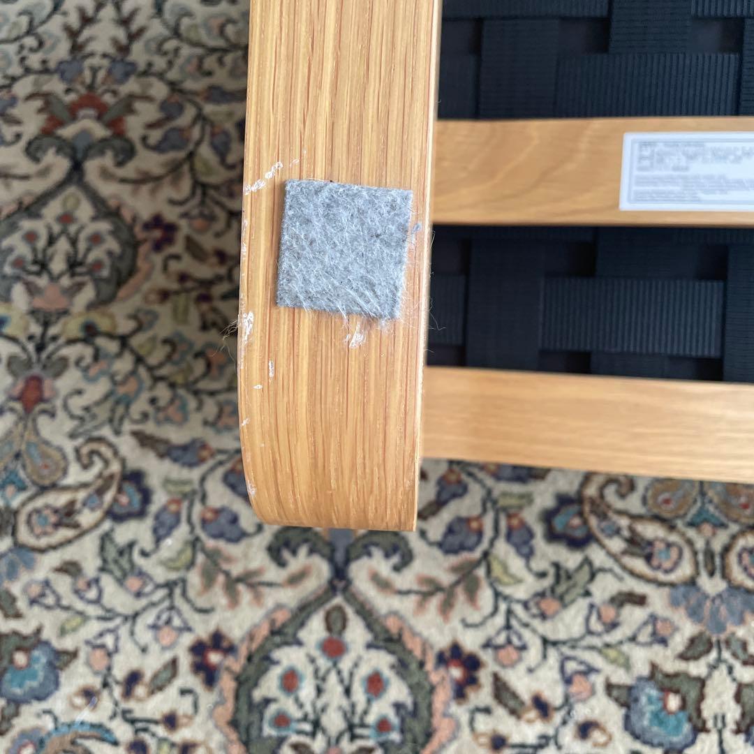 無印良品　リビングでもダイニングでもつかえるソファチェア・オーク材①