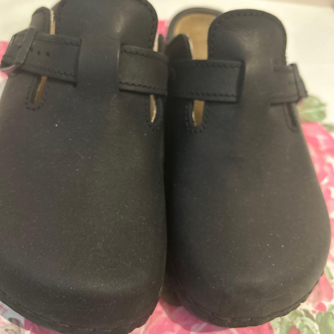 美品ビリケンシュトック　ボストン　24cm サイズ37 ブラック　サボ　スリッパ