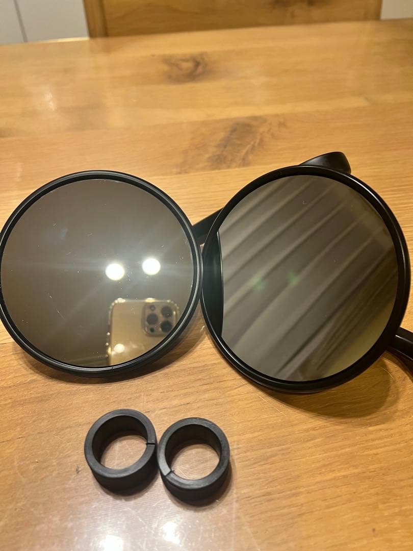 トライアンフ 純正バーエンドミラー