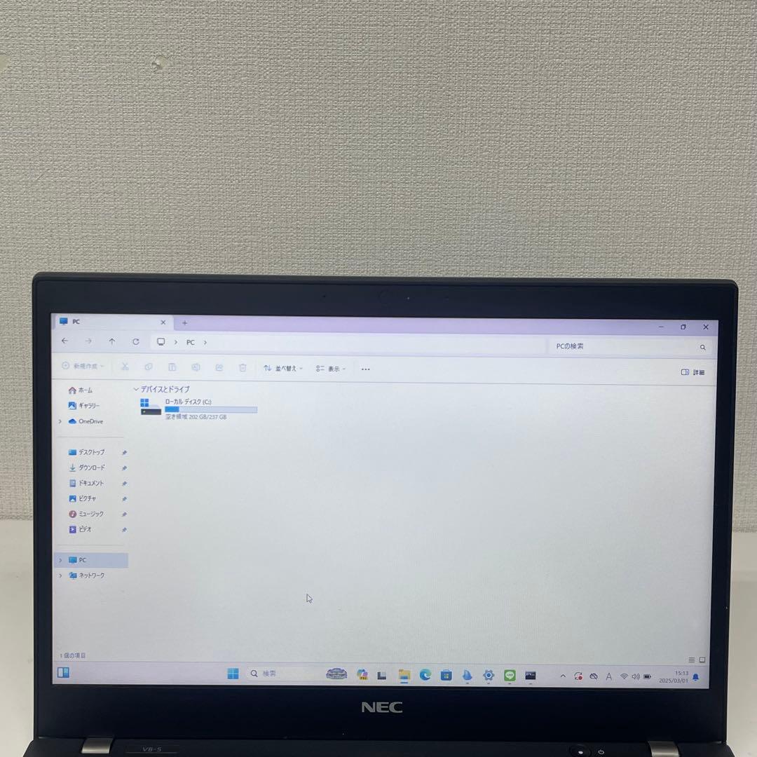 Windowsノート本体 #382 NEC VB-5 i5-8365U 8GB SSD256GB