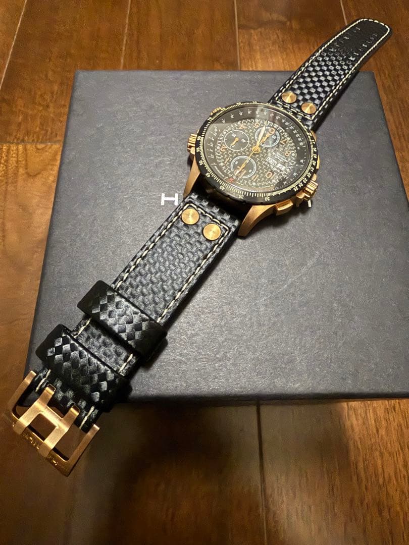 ハミルトン カーキ アビエーション X-WIND オートクロノ ピンクゴールド