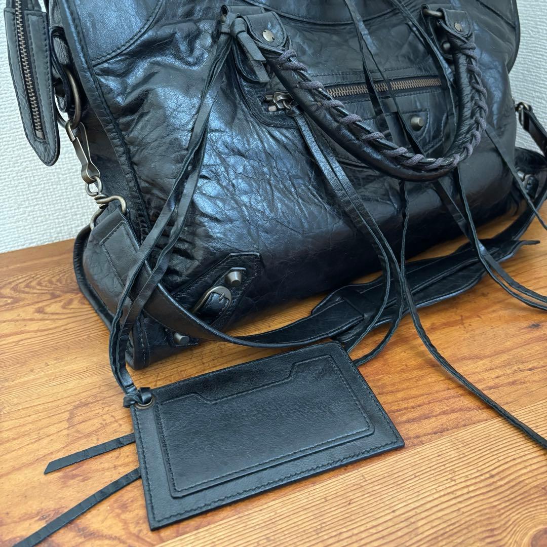 バレンシアガ　シティ　ブラック