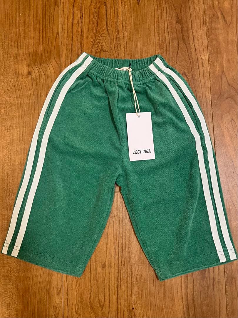 新品未使用 ZIGGY ZAZA グリーンパンツ 1-2y