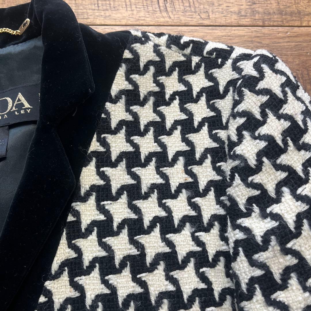 escada エスカーダ　千鳥格子　ウールジャケット　サイズ36