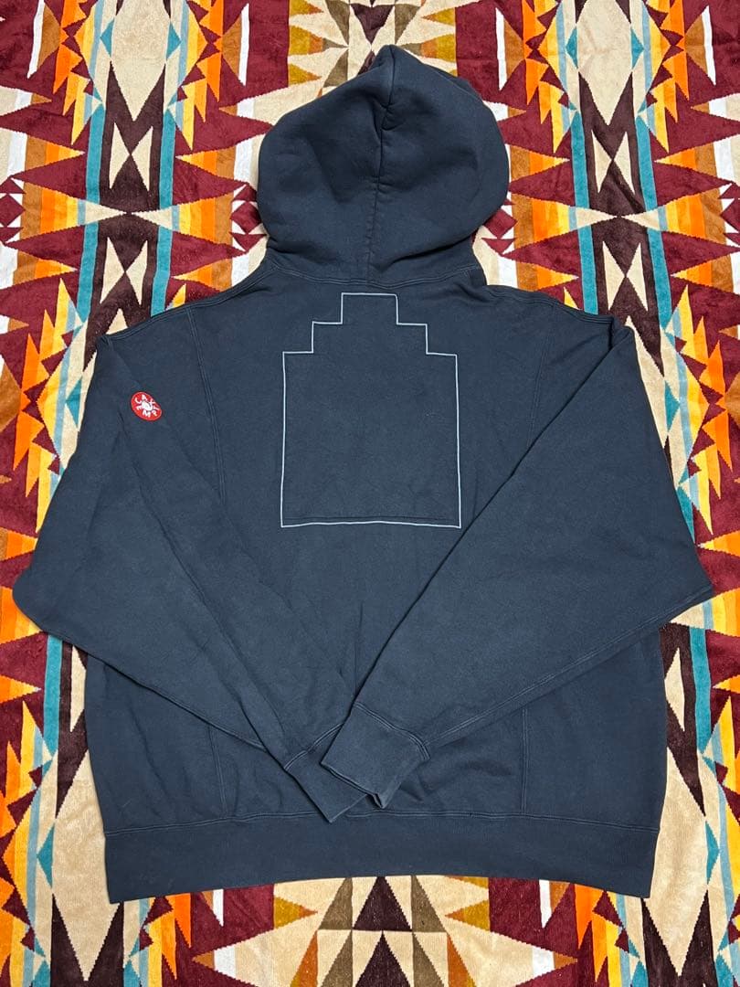 C.E OVERDYE CUT LINE HEAVY HOODY 黒　Lサイズ