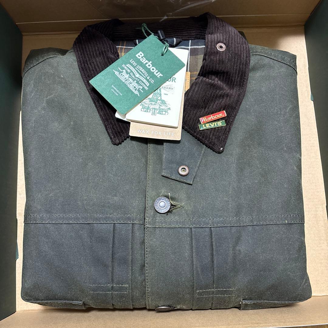 新品　Lサイズ　リーバイス バブアー Type II Waxed Trucker