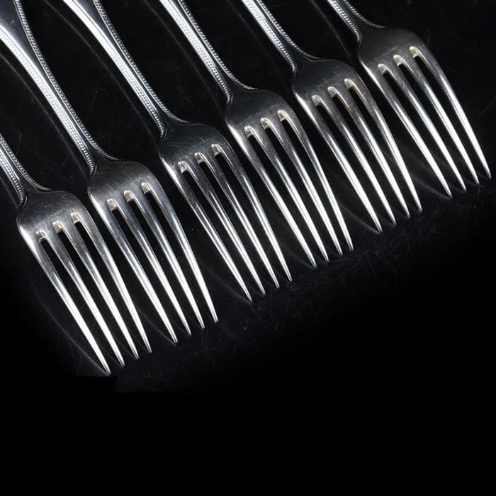 Y2711-3 クリストフル パール シリーズ テーブルフォーク 6本セット