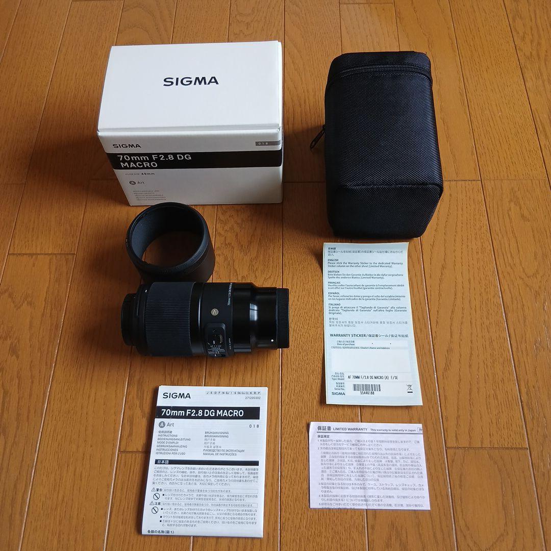 中古品　sigma 70mm f2.8 dg macro