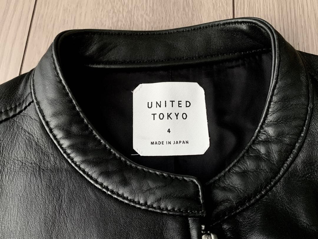 希少4(XL)◎ UNITED TOKYO 羊革 ラムレザー シングルライダース