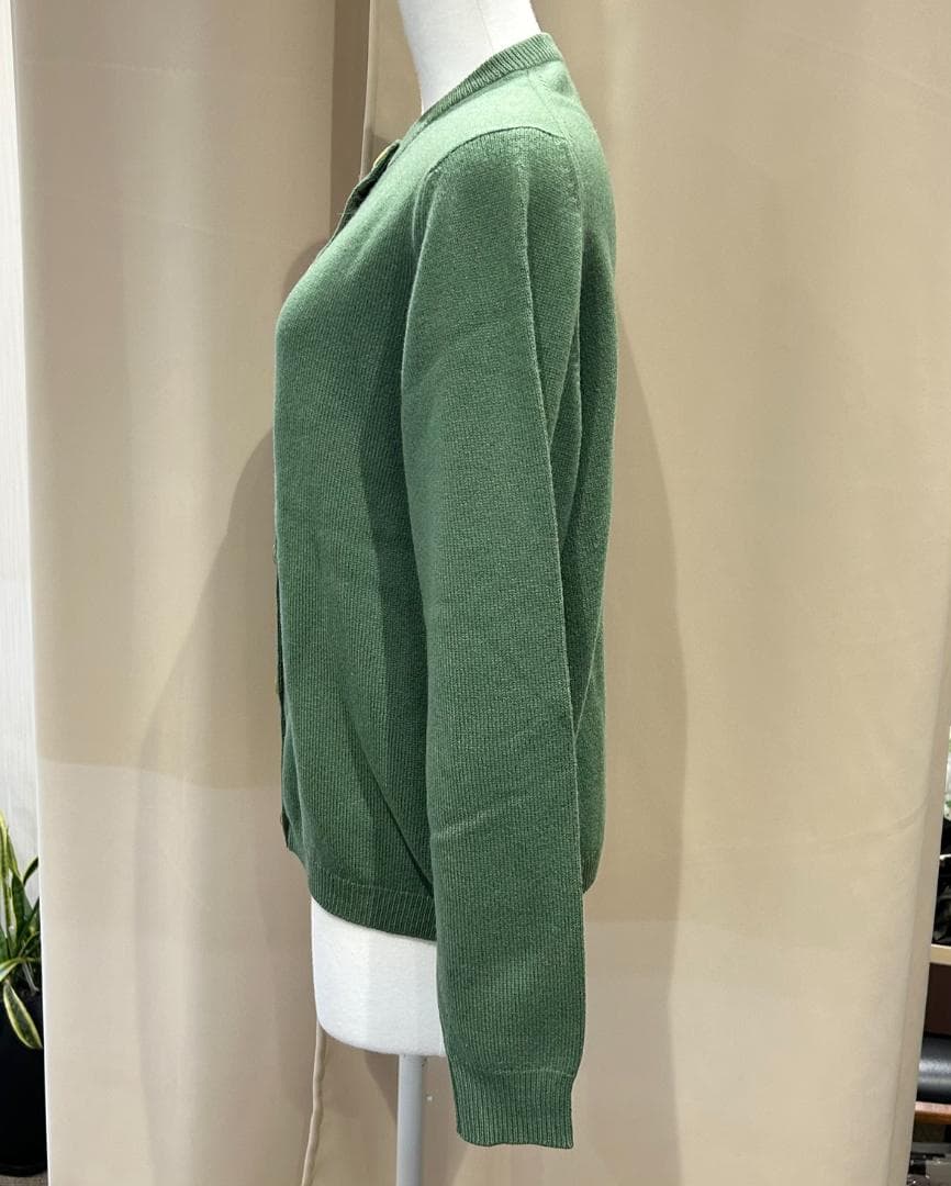 BALLANTYNE　バランタイン　カーディガン　カシミア　44　グリーン