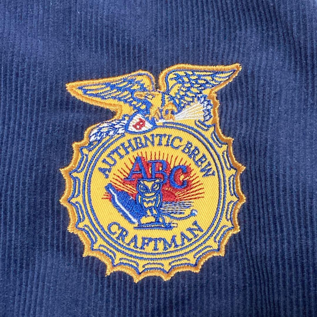 【美品】ALCARZA アルカルザ FFAジャケット コーデュロイ 刺繍 紺色L