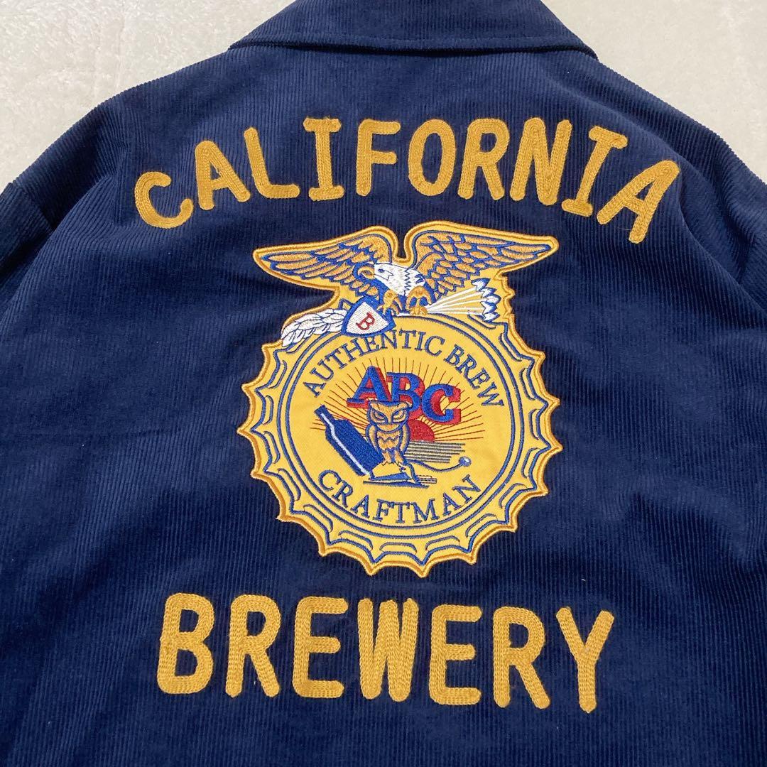 【美品】ALCARZA アルカルザ FFAジャケット コーデュロイ 刺繍 紺色L