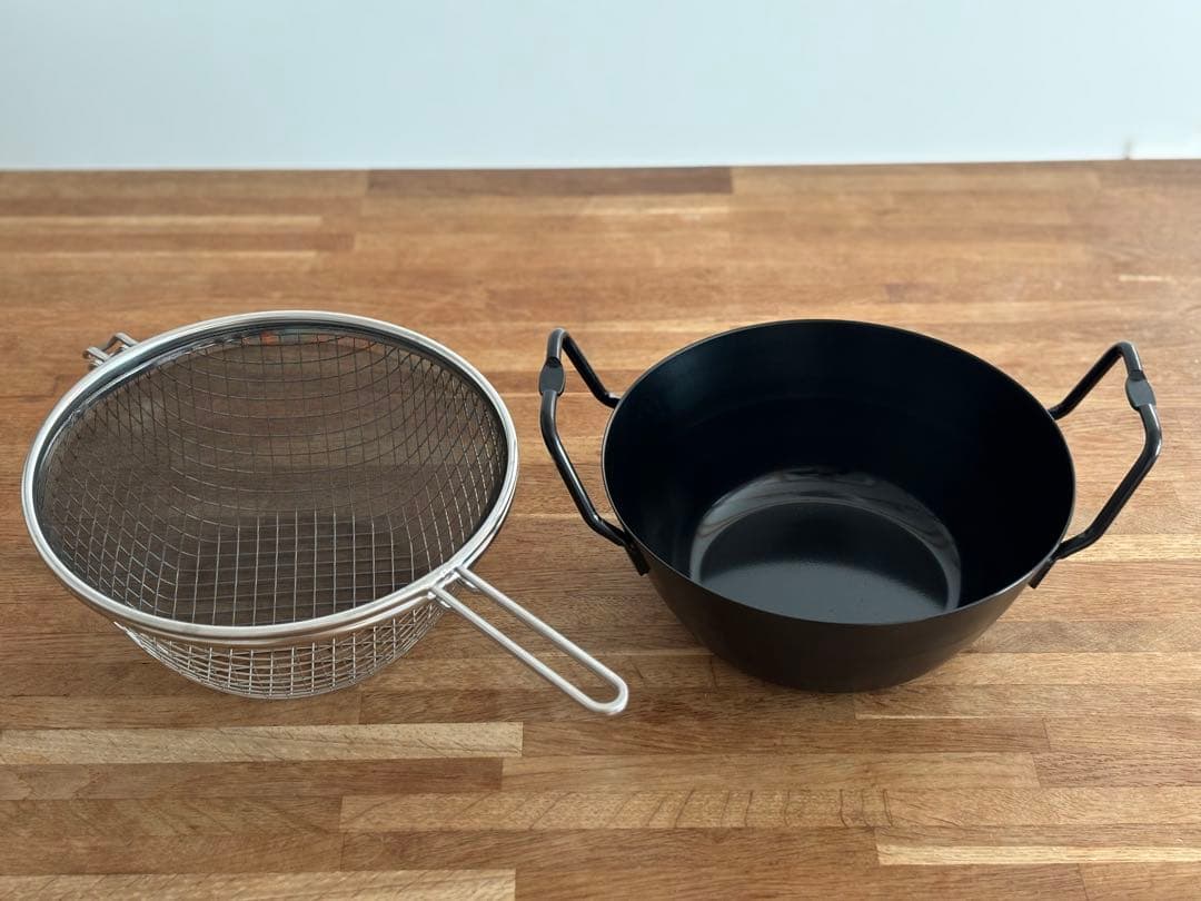 美品★la base ラバーゼ 揚げ鍋セット 22㎝