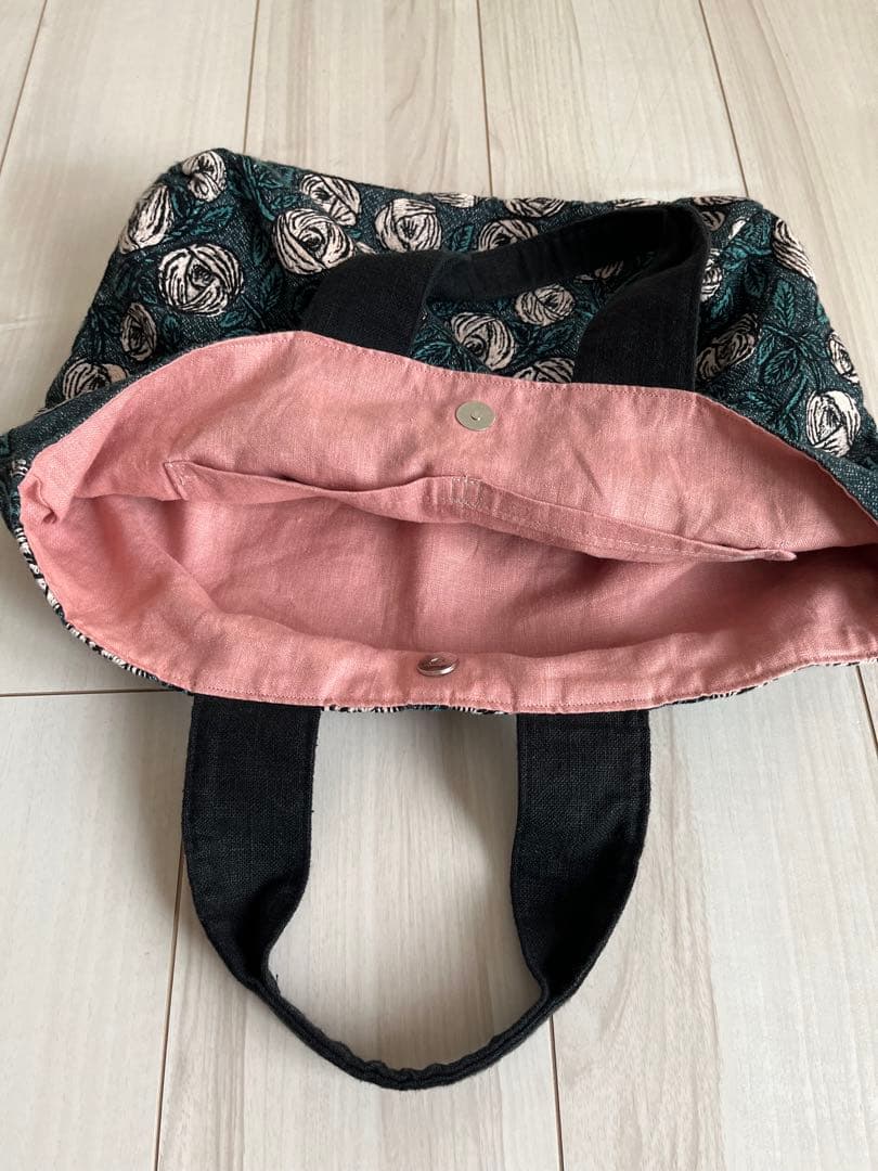 スッシーミナペルホネン ハンドメイド☆rosy blue greenトート