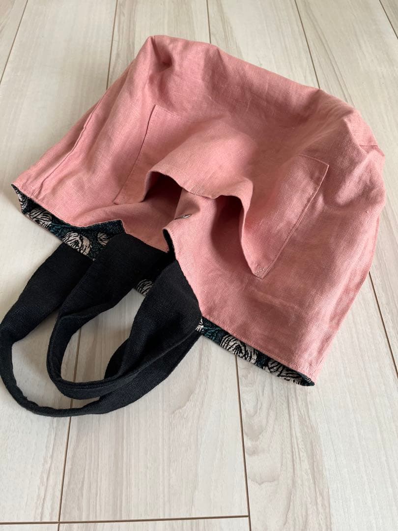 スッシーミナペルホネン ハンドメイド☆rosy blue greenトート