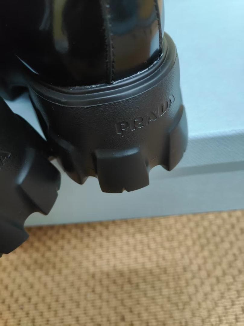 極美品PRADA ブラック ローファー厚底 36