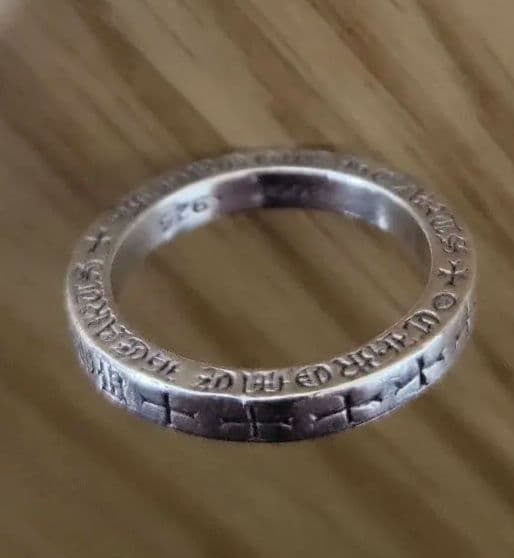 美品 販売証明書付 クロムハーツ スペーサーリング 3mm 22号